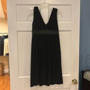 Jones New York Formal Dress, black with Beading, Size 6